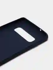 Темно-синий силиконовый чехол Samsung Galaxy S6 edge S7 S8 Plus S9 S10 S10E S20 A51 A71 S20FE A52 A72