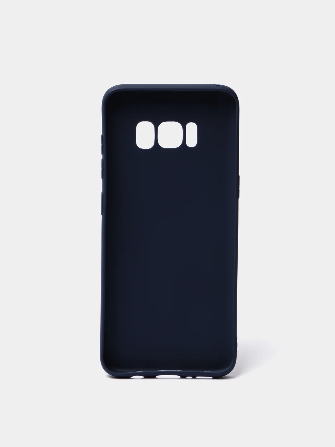Темно-синий силиконовый чехол Samsung Galaxy S6 edge S7 S8 Plus S9 S10 S10E S20 A51 A71 S20FE A52 A72