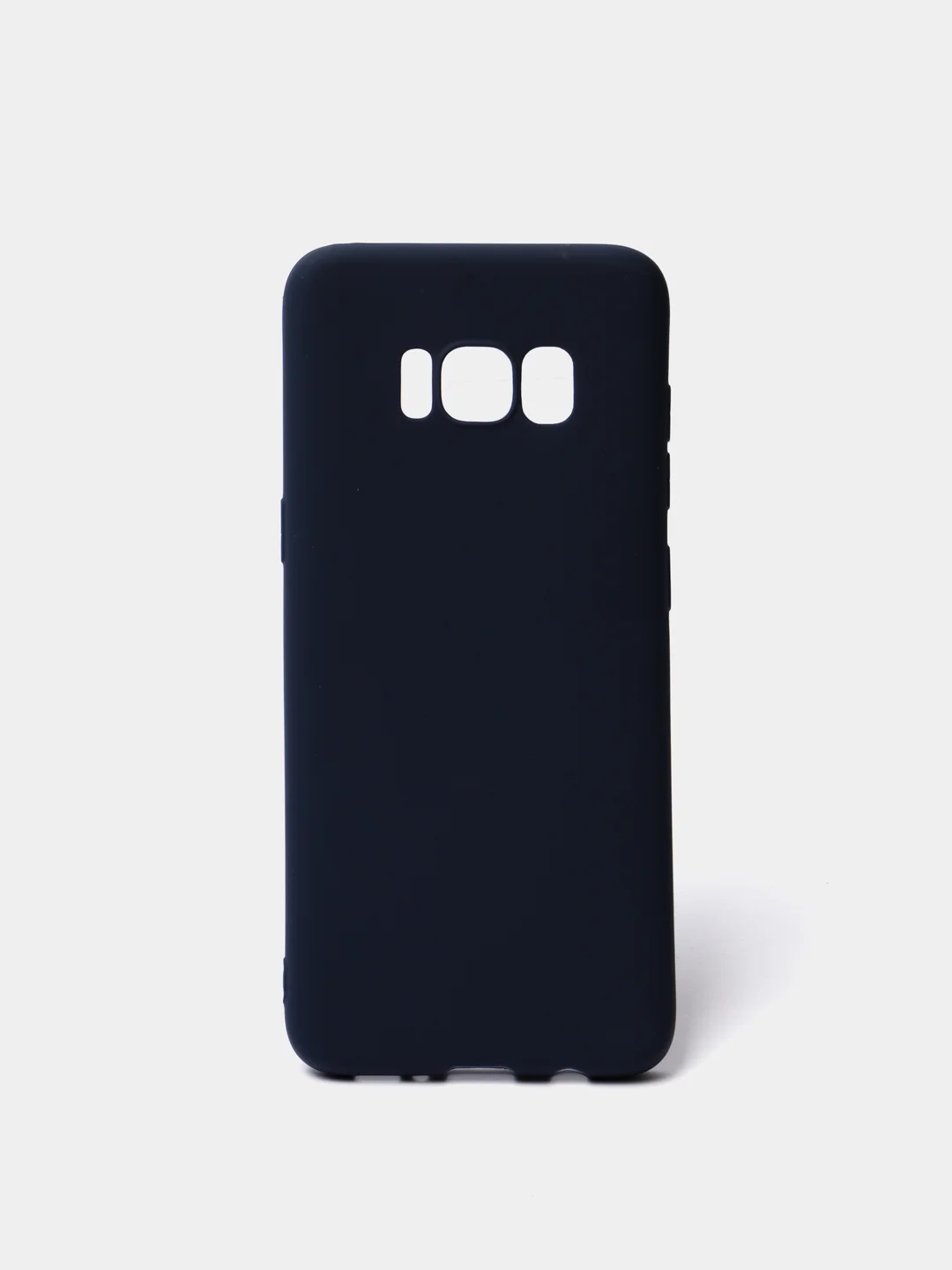 Темно-синий силиконовый чехол Samsung Galaxy S6 edge S7 S8 Plus S9 S10 S10E S20 A51 A71 S20FE A52 A72