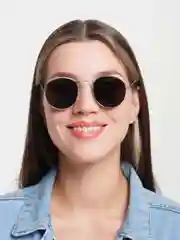 Серебряный солнцезащитные очки, женские
