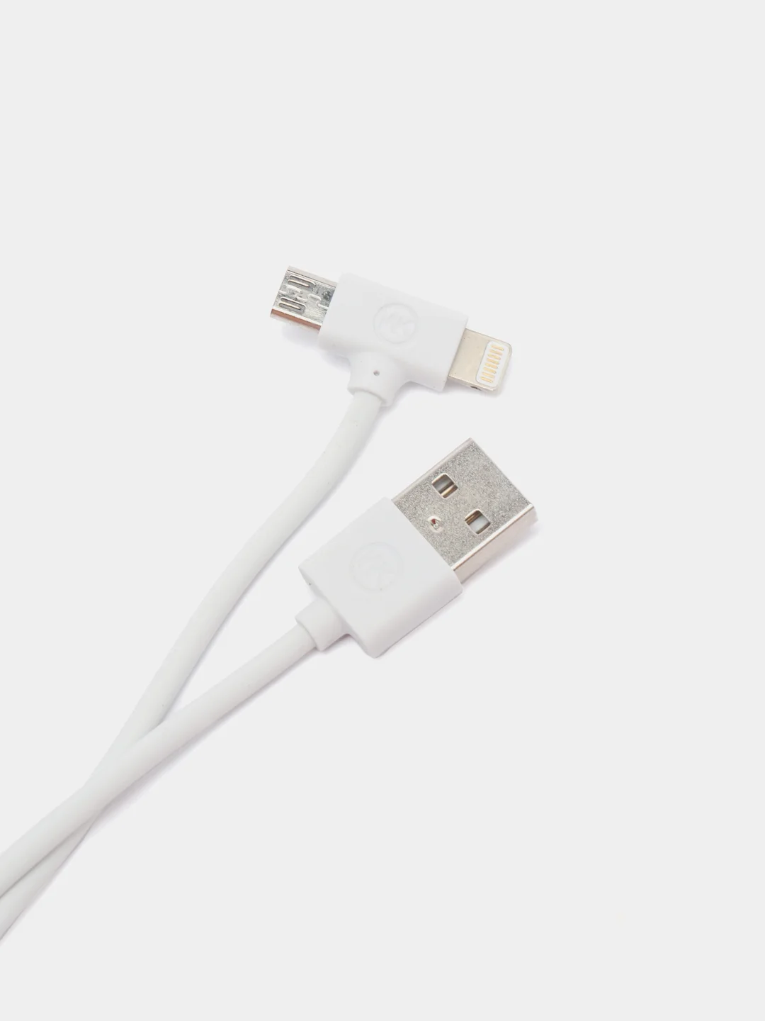 Кабель 2 в 1 Micro Usb + Lightning для зарядки смартфона