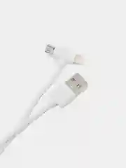 Кабель 2 в 1 Micro Usb + Lightning для зарядки смартфона