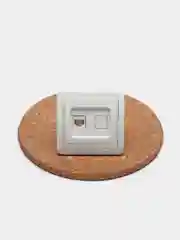 Розетка компьютерная RJ45 белая в0035 Валери, скрытой установки