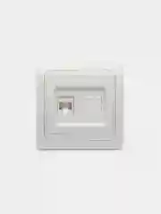 Розетка компьютерная RJ45 белая в0035 Валери, скрытой установки