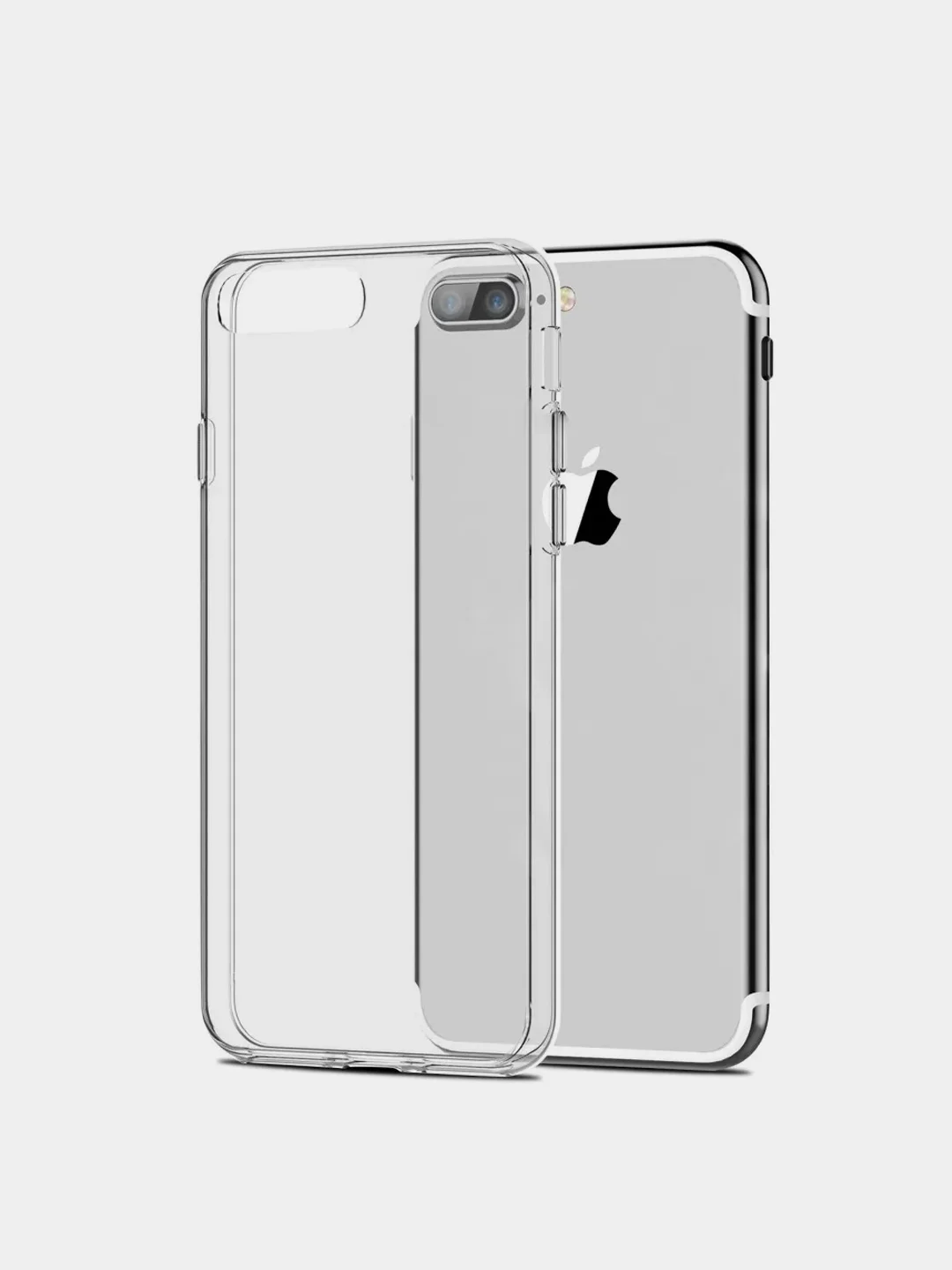 Прозрачный чехол Silicone Case (Чехол силиконовый) для iPhone 8/ iPhone 8 plus