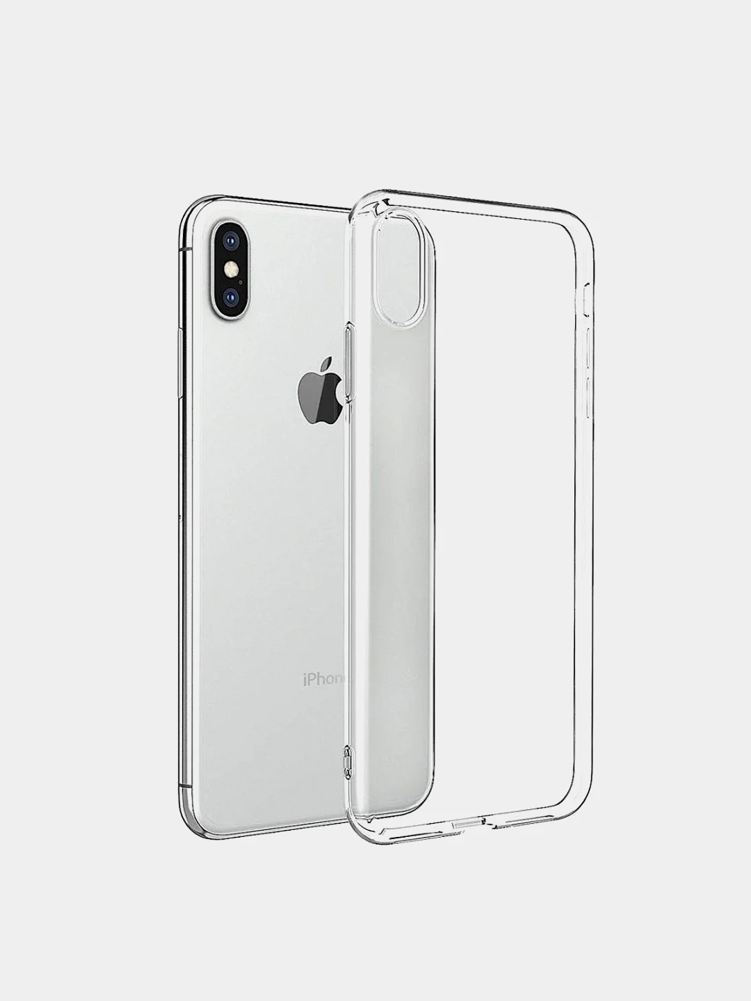Прозрачный чехол Silicone Case ( Чехол силиконовый ) для iPhone XS / XS MAX