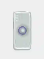 Лавандовый чехол для Samsung Galaxy A02s, Галакси А02с прозрачный, силиконовый, с кольцом-держателем