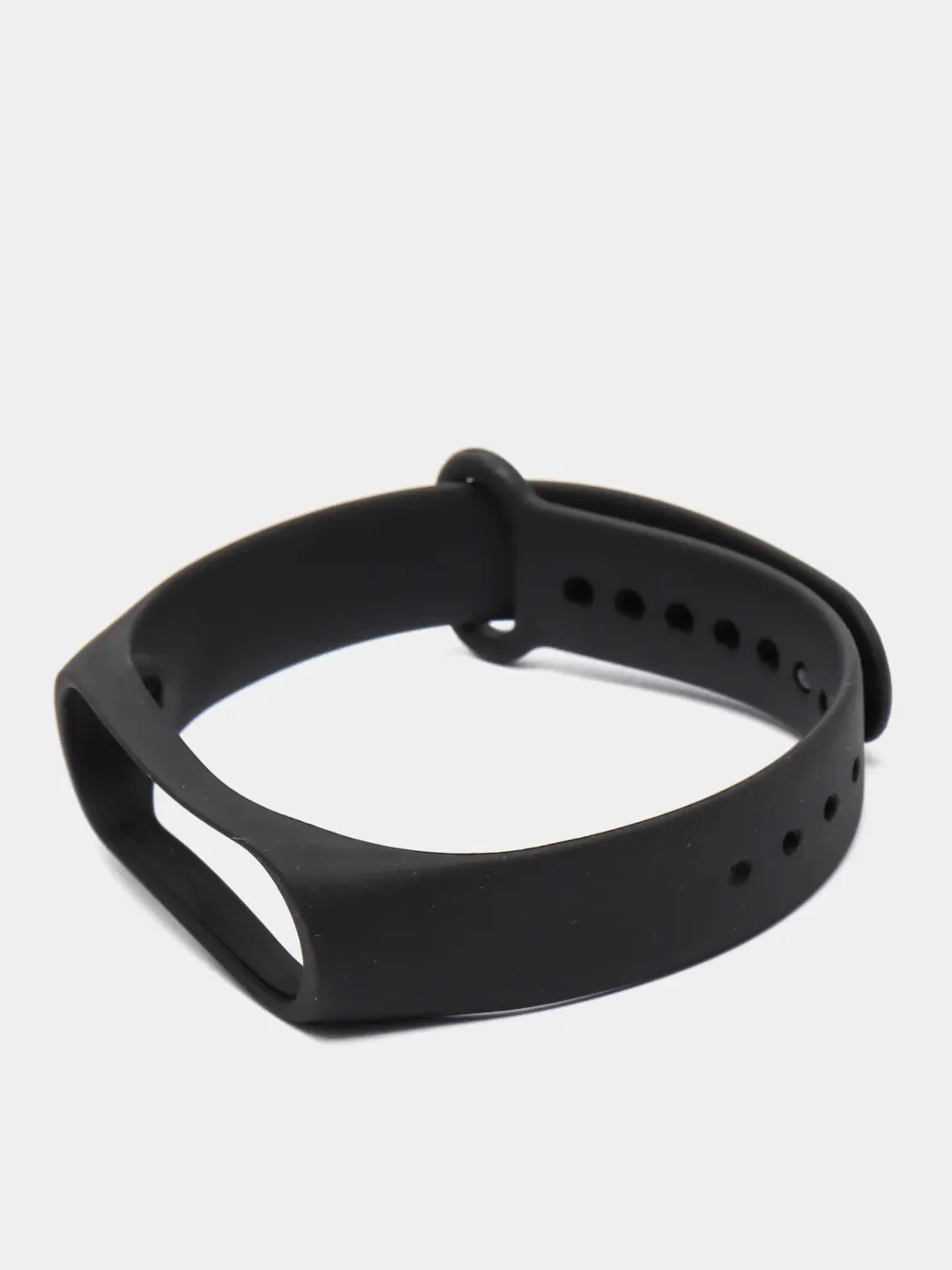 Черный ремешок для Xiaomi Mi Band 3 и Mi Band 4, силиконовый