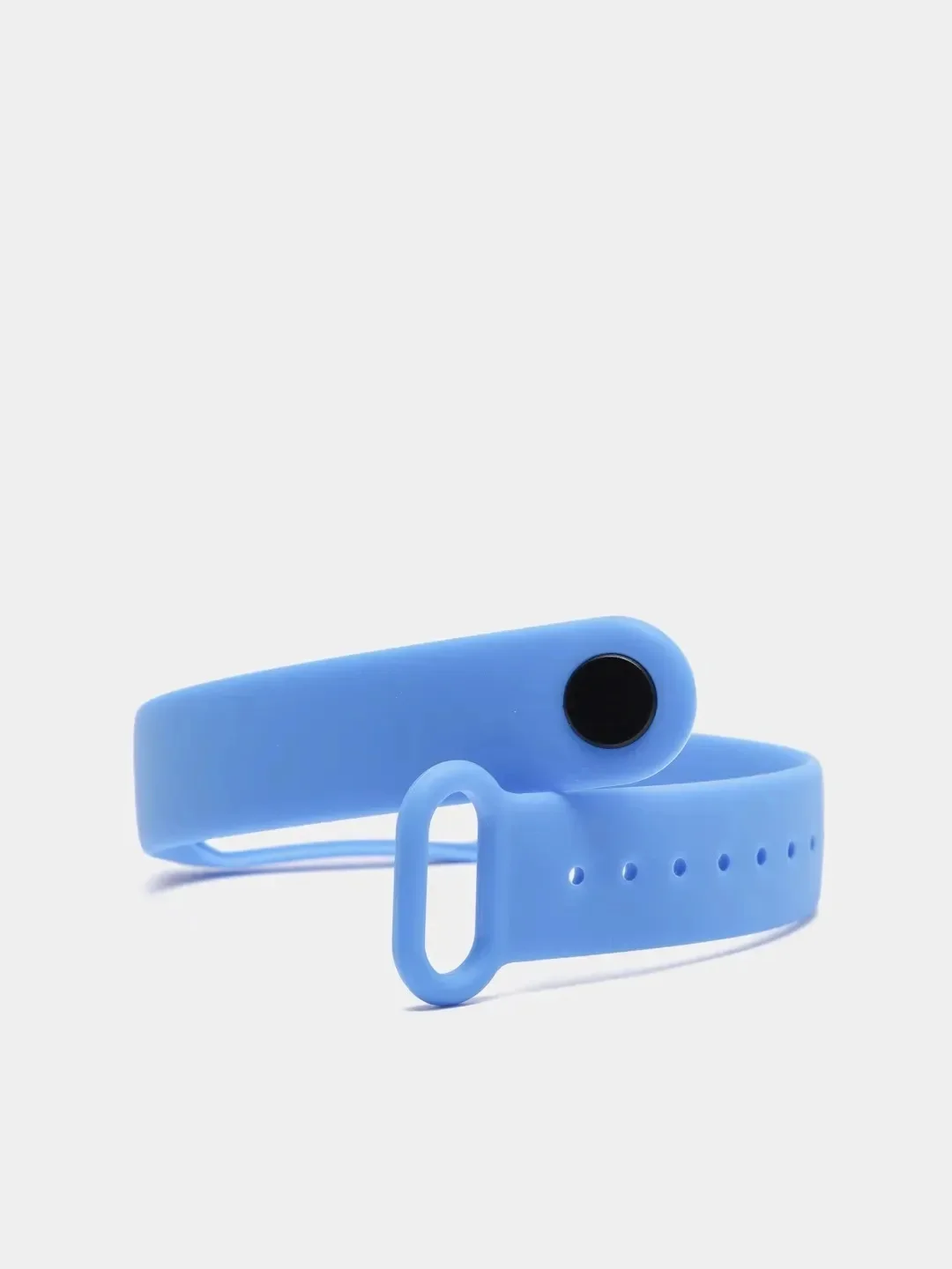 Голубой ремешок для Xiaomi Mi Band 3 и Mi Band 4, силиконовый