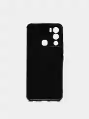 Черный чехол для Infinix HOT 12I с рисунками и с защитой камеры