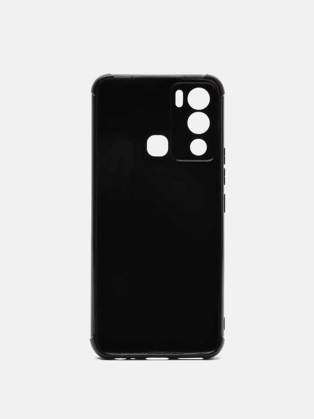 Синий меланж чехол для Infinix HOT 12I с рисунками и с защитой камеры