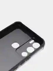 Синий меланж чехол для Infinix HOT 12I с рисунками и с защитой камеры