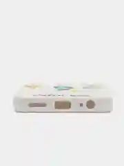 Белый чехол для Infinix HOT 12I с рисунками и с защитой камеры