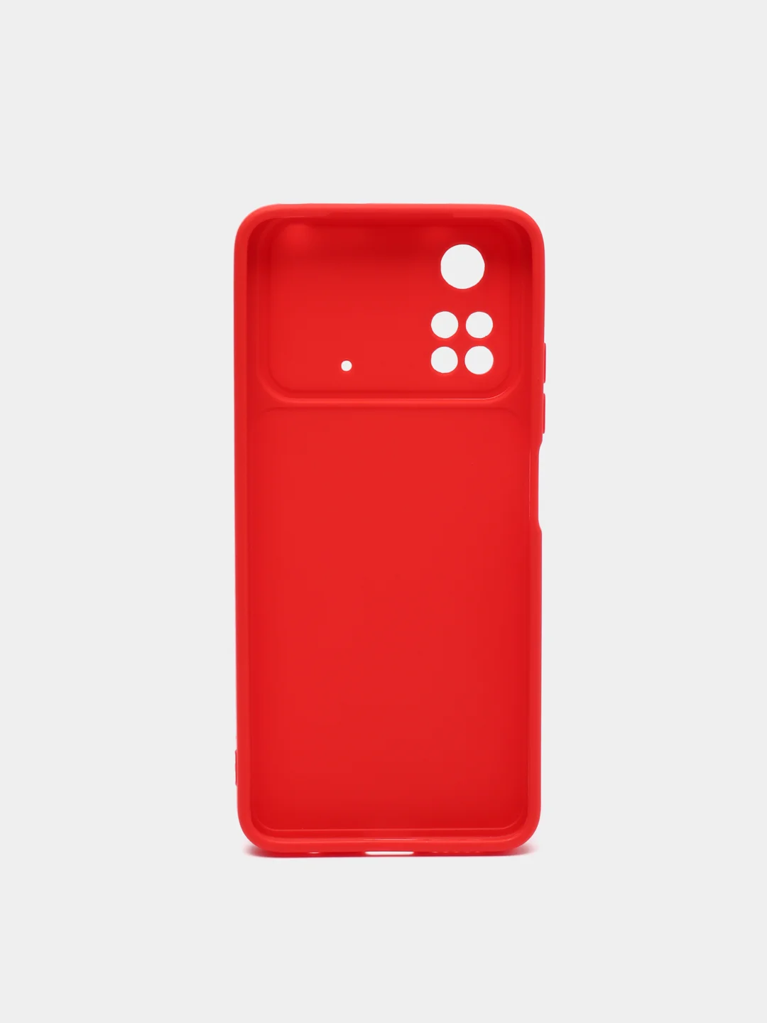 Красный чехол с защитой камеры Xiaomi POCO M4 PRO 4G 2022 / POCO M4 PRO