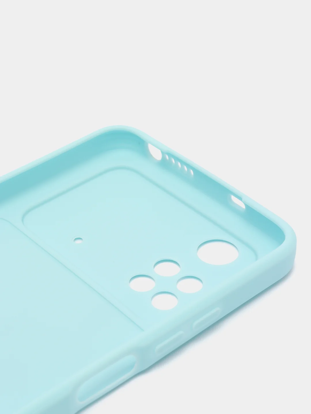 Серебряный чехол с защитой камеры Xiaomi POCO M4 PRO 4G 2022 / POCO M4 PRO