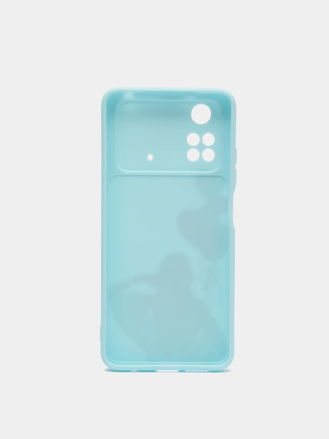 Серебряный чехол с защитой камеры Xiaomi POCO M4 PRO 4G 2022 / POCO M4 PRO