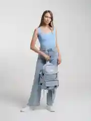 Серебряный рюкзак спортивный,  школьный