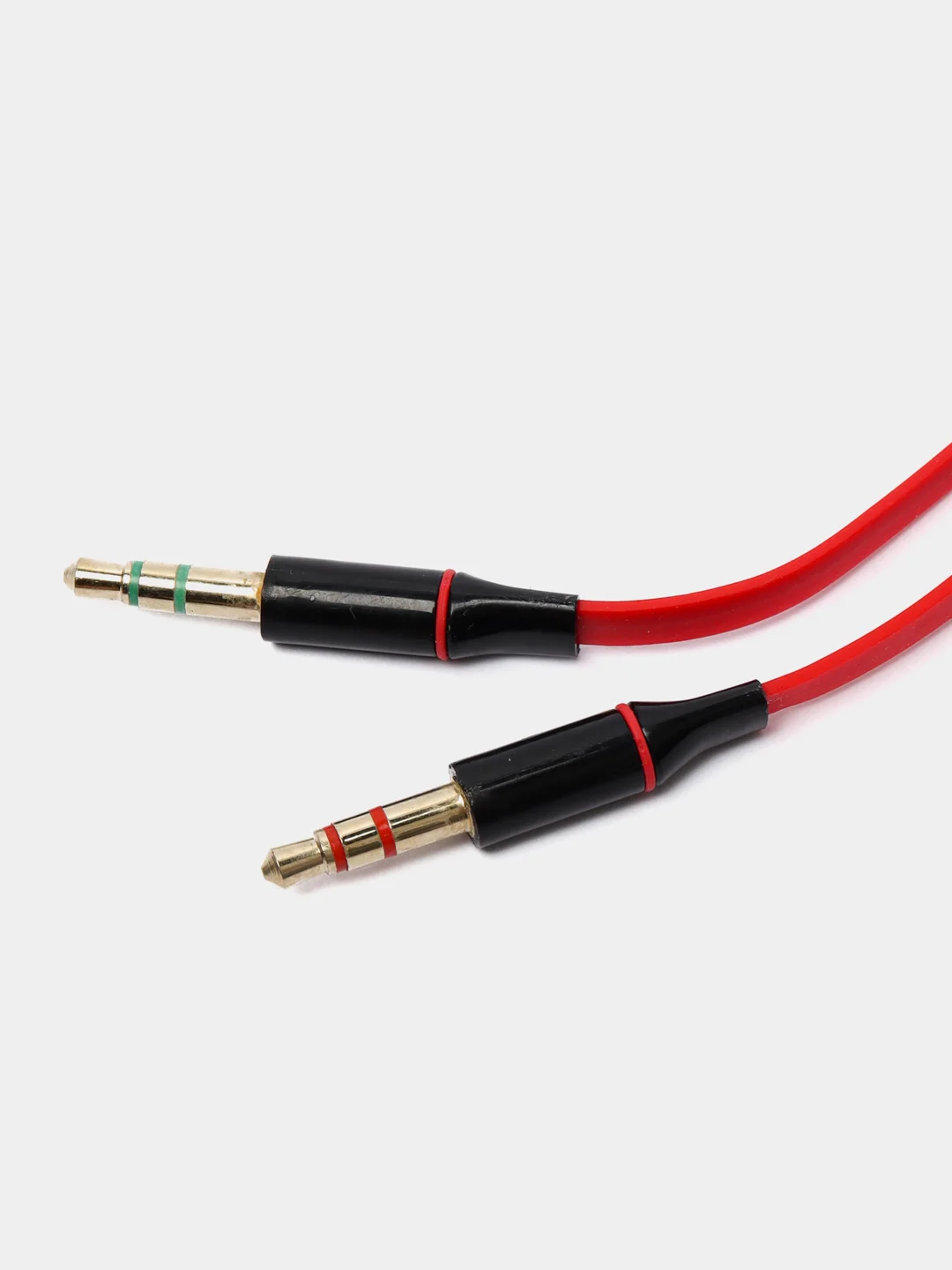 Красный инвертор Переходник Адаптер Mini Jack 3.5 "мама"(микрофон и наушники) на 2xMini Jack 3.5