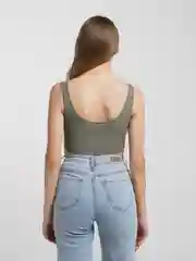 Зелёный хаки женский топ