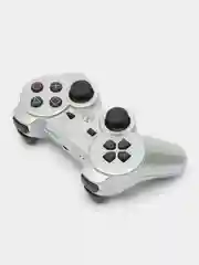 Серебряный беспроводной геймпад для PS3