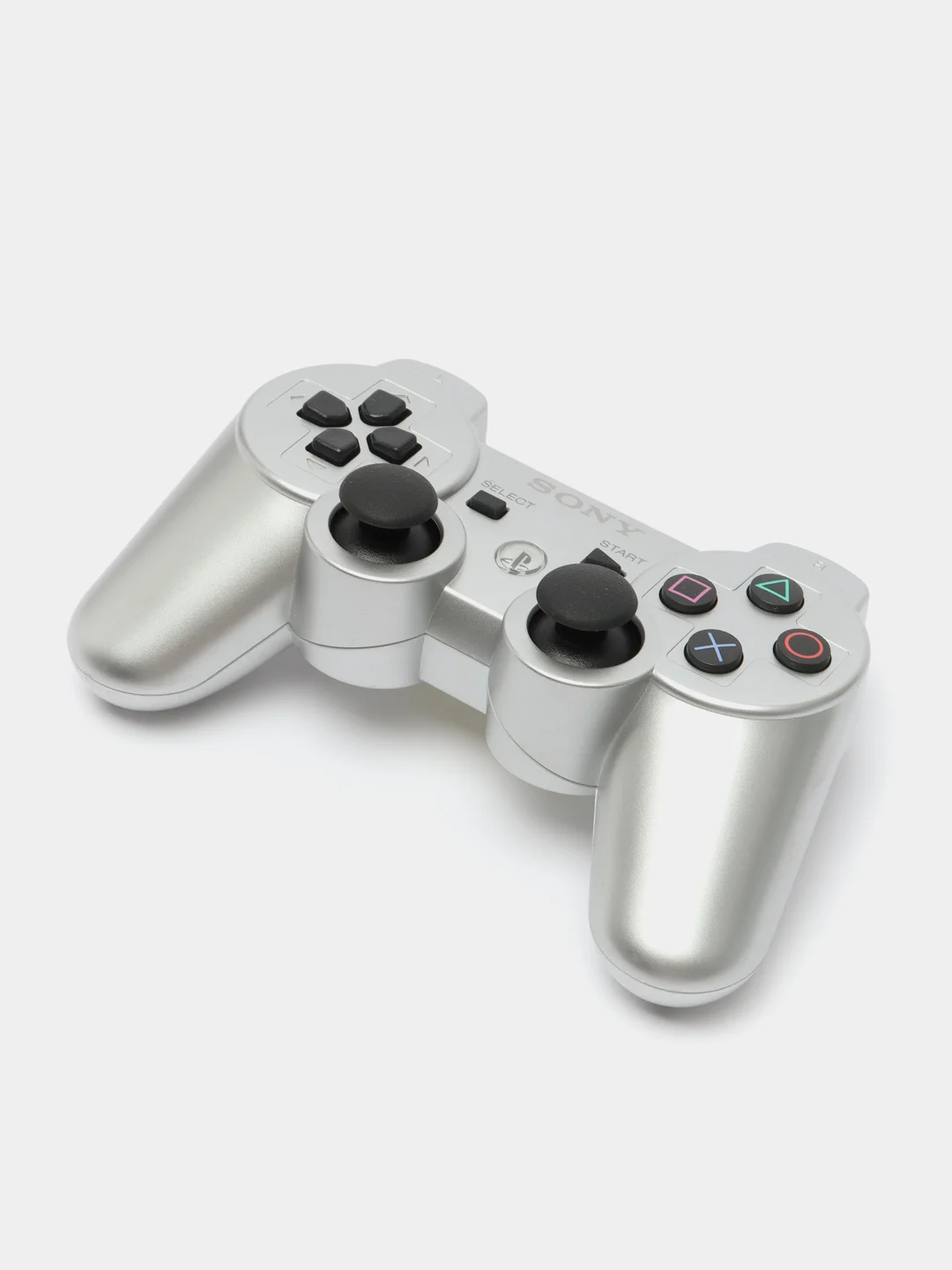 Серебряный беспроводной геймпад для PS3