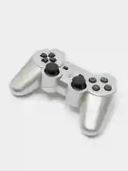 Серебряный беспроводной геймпад для PS3