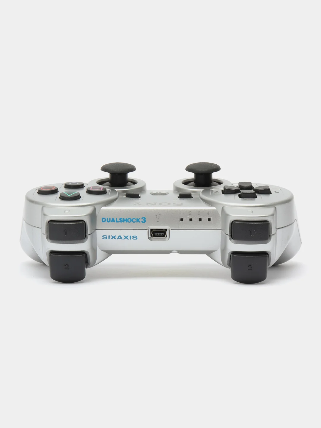 Серебряный беспроводной геймпад для PS3