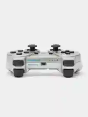 Серебряный беспроводной геймпад для PS3