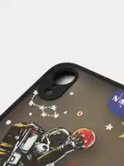 Белый чехол с принтом "NASA" для iPhone 7 / 8 / SE / XR / 11 / 12 / 12 Pro