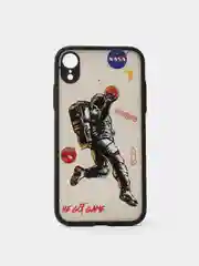 Белый чехол с принтом "NASA" для iPhone 7 / 8 / SE / XR / 11 / 12 / 12 Pro