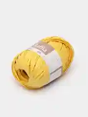 Желтый пряжа для вязания Raffia / пряжа "Рафия" 4 мотка