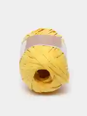 Желтый пряжа для вязания Raffia / пряжа "Рафия" 4 мотка