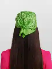Лайм бандана с принтом