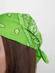 Лайм бандана с принтом