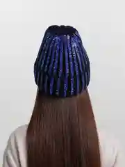 Синий шапка женская, утеплённая, зимняя, с подкладкой на флисе