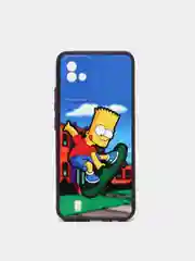 Голубой чехол с рисунком на Realme C11 2021 и Realme C20 (Реалми С11 2021 и Реалми С20)