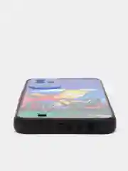 Голубой чехол с рисунком на Realme C11 2021 и Realme C20 (Реалми С11 2021 и Реалми С20)