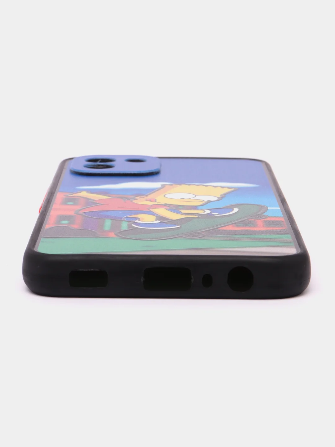 Голубой чехол с рисунком на Samsung Galaxy A03 (Самсунг Галакси А03)