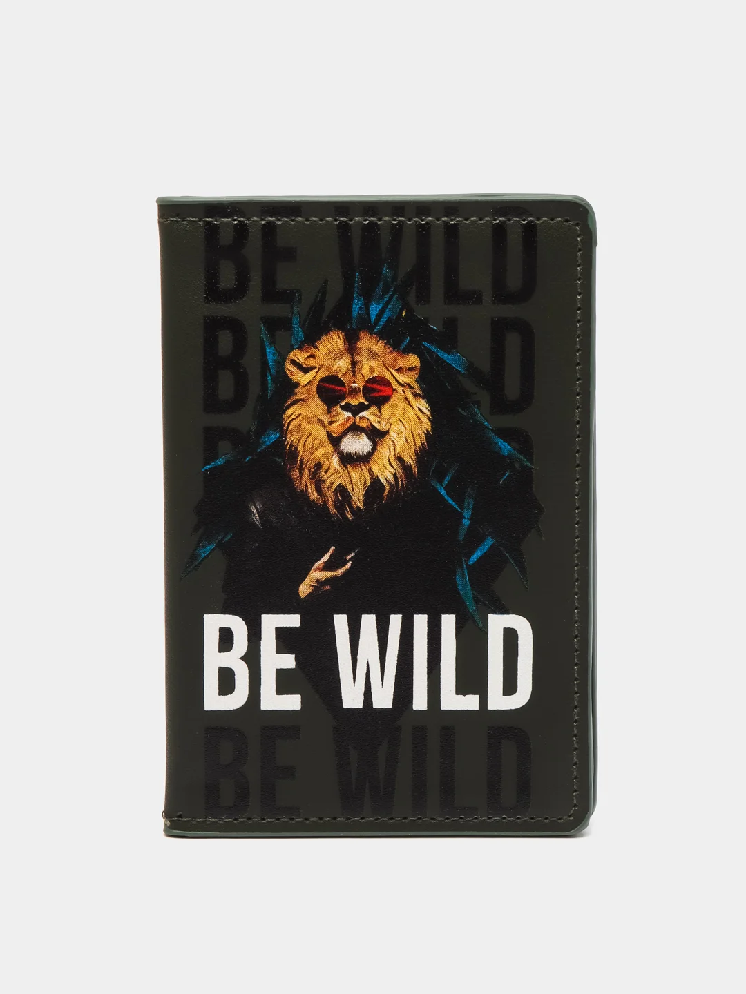 Обложка для паспорта Be Wild с карманом внутри, искусственная кожа