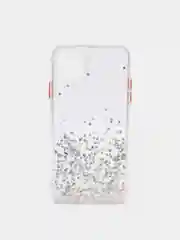Прозрачный чехол для Iphone 11 Pro Max с блестками силиконовый