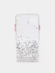 Прозрачный чехол для Iphone 11 Pro Max с блестками силиконовый