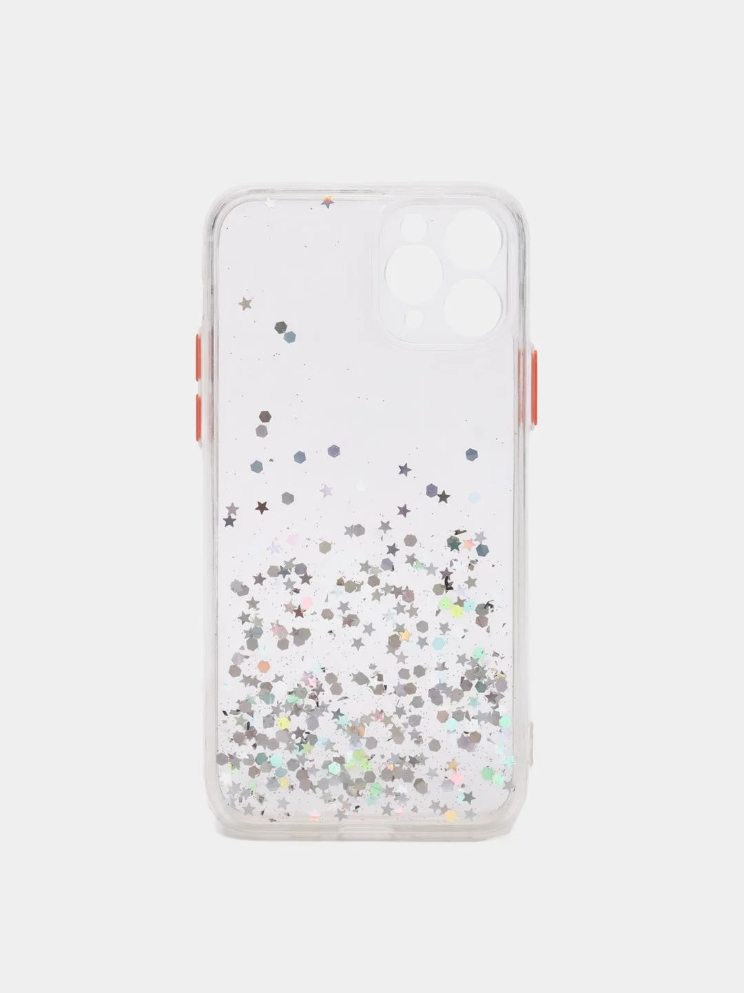 Прозрачный чехол для iPhone 11 Pro с блестками, силиконовый