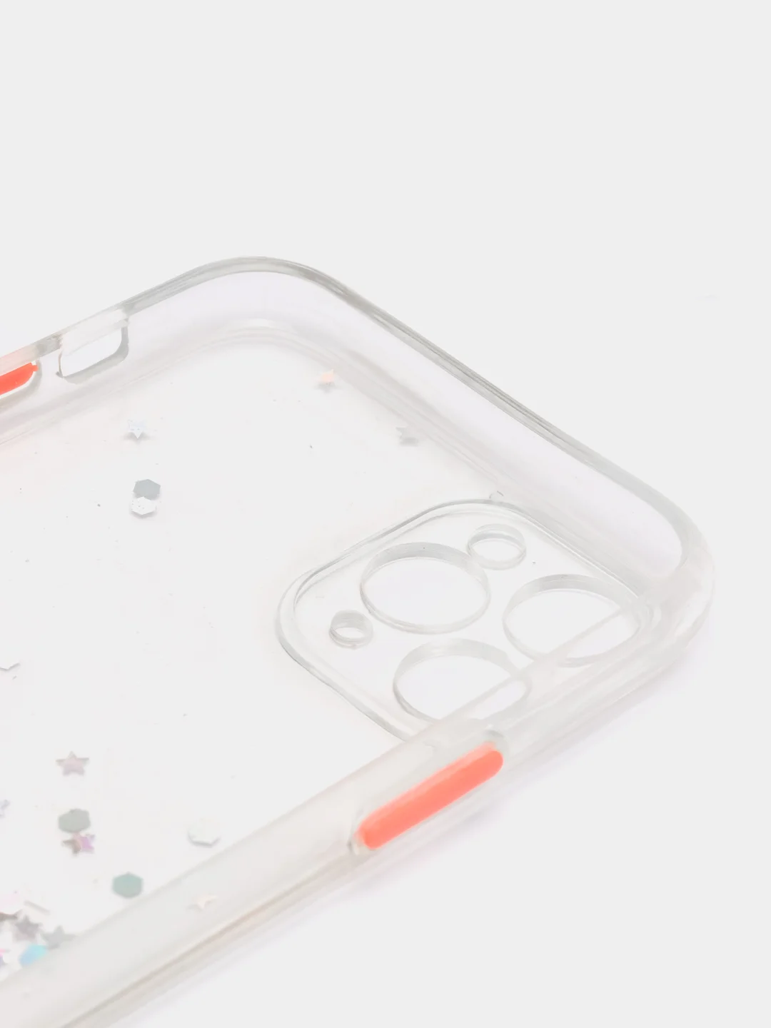 Прозрачный чехол для iPhone 11 Pro с блестками, силиконовый
