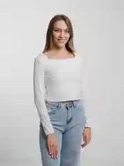 Топ с открытым декольте, белый