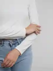 Топ с открытым декольте, белый