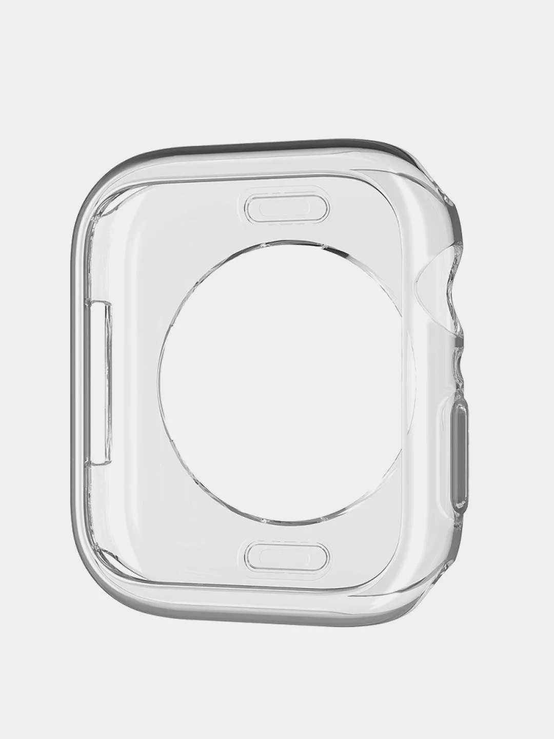 Прозрачный чехол для Apple Watch силиконовый, 1 / 2 / 3 / 4 / 5 / 6 / 7 / SE