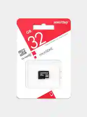 Карта памяти SmartBuy microSD 16/32/64/128GB, Class10 micro SD, микросд флеш карта