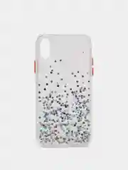 Прозрачный чехол для iPhone X/XS с блестками, силиконовый