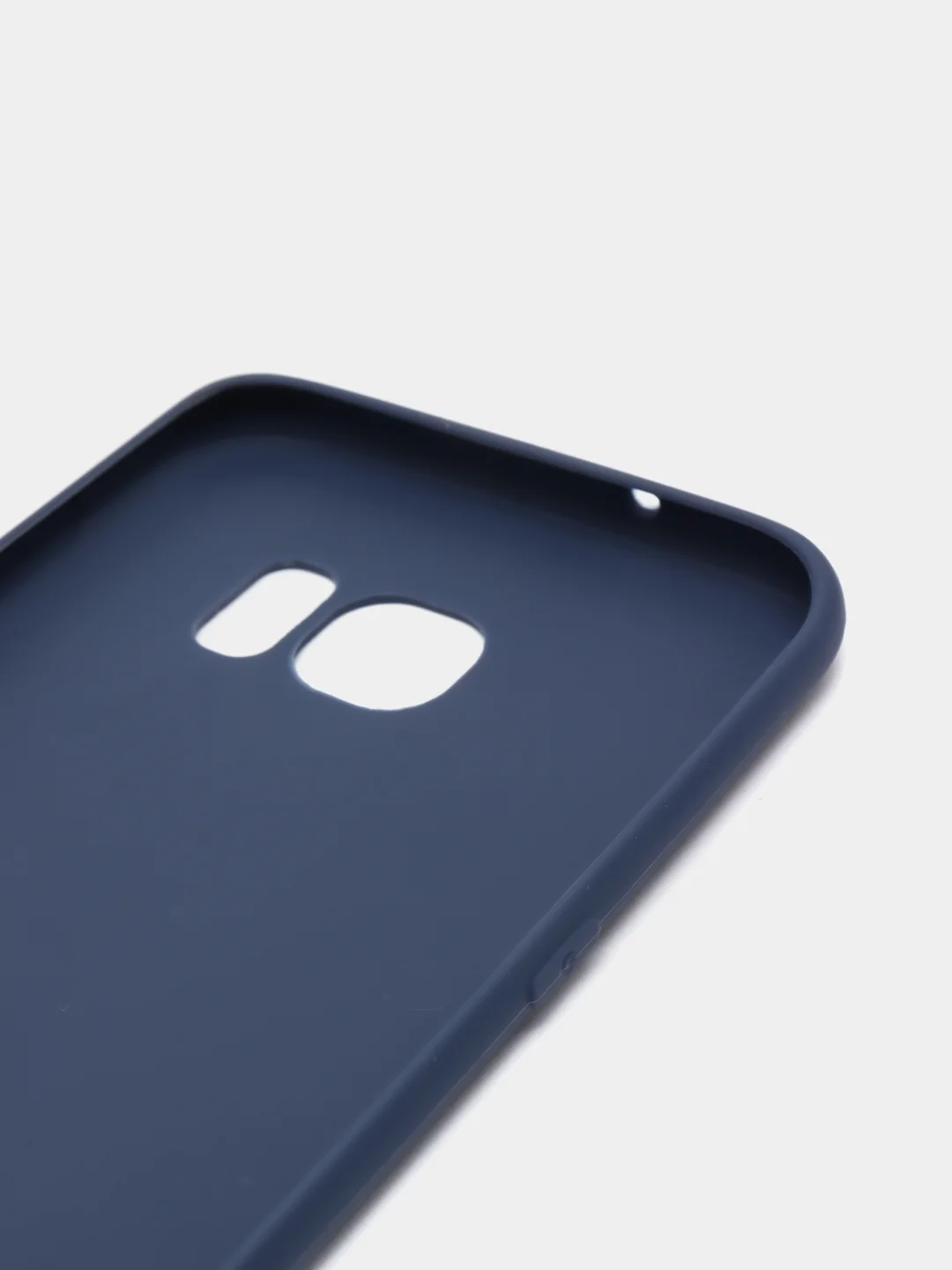 Темно-синий силиконовый чехол Samsung Galaxy S6 edge S7 S8 Plus S9 S10 S10E S20 A51 A71 S20FE A52 A72