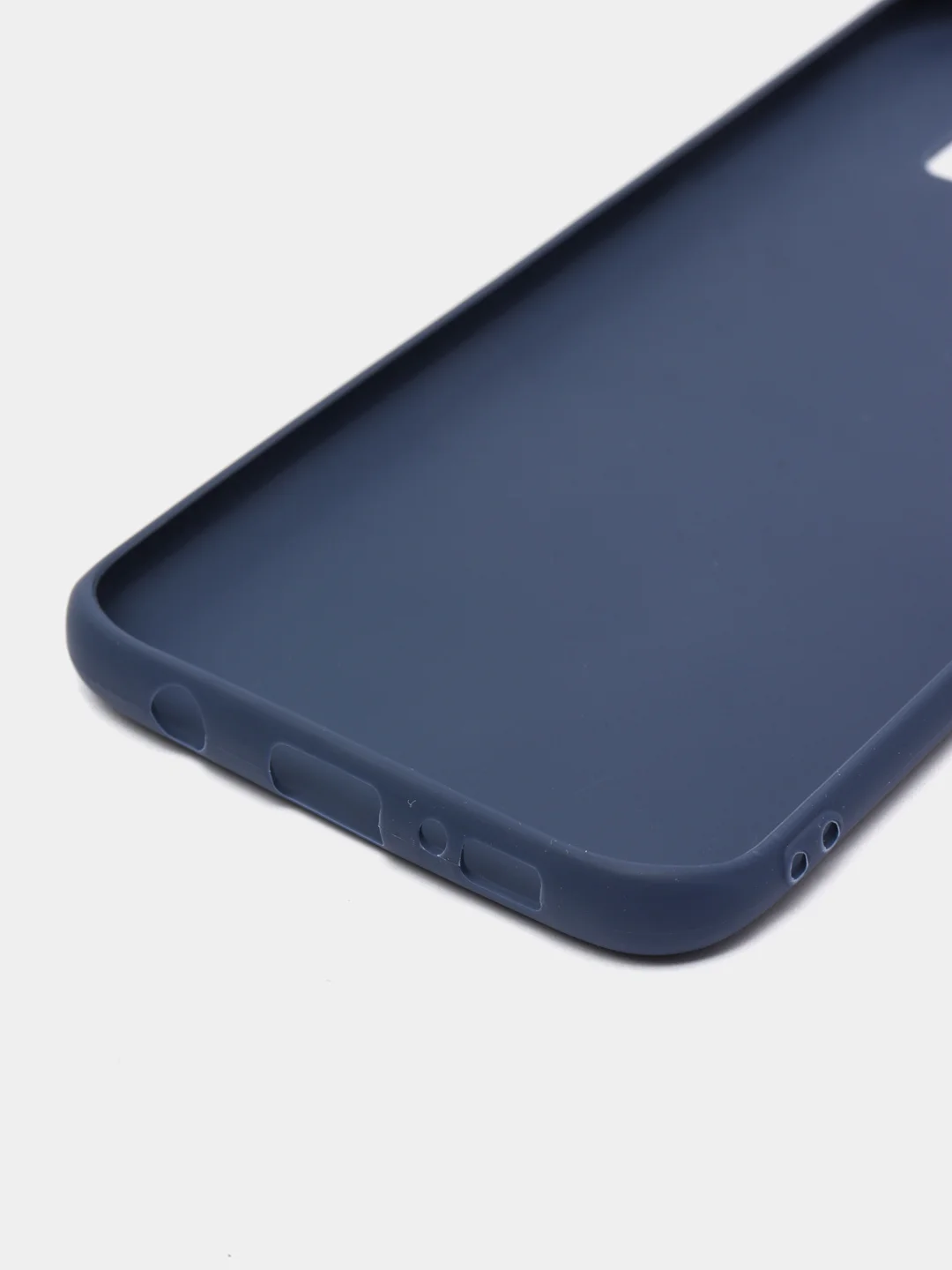 Темно-синий силиконовый чехол Samsung Galaxy S6 edge S7 S8 Plus S9 S10 S10E S20 A51 A71 S20FE A52 A72